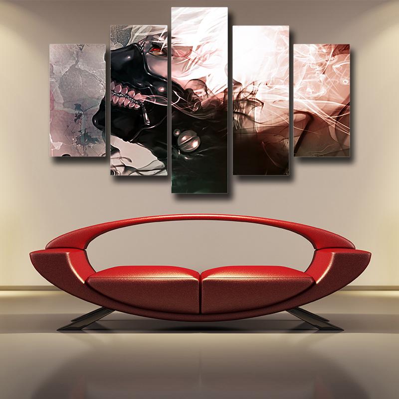 Kaneki Ken Masked Face Tokyo Ghoul Canvas