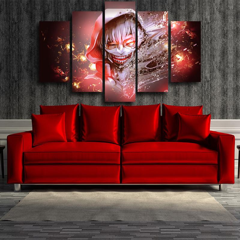 Tokyo Ghoul White Kaneki 3D Printed Canvas