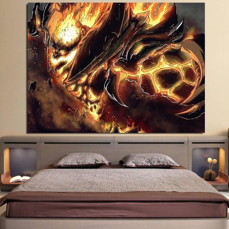 Shadow Fiend Demon Eater Art Style Shadow Fiend Canvas