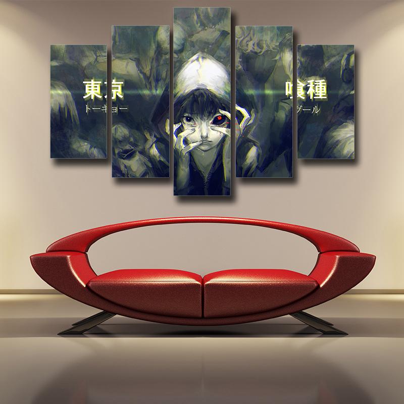 One Eyed Ghoul Kaneki Tokyo Ghoul 3D Printed Canvas