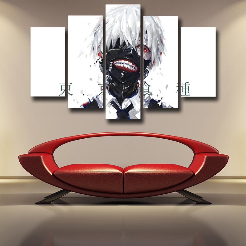 Tokyo Ghoul Cool White Kaneki Mask Canvas