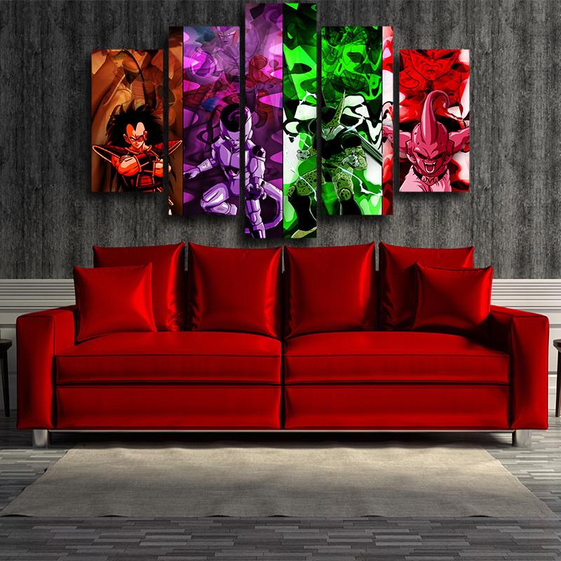 Dragon Ball Canvas 3D Printed All Villains
