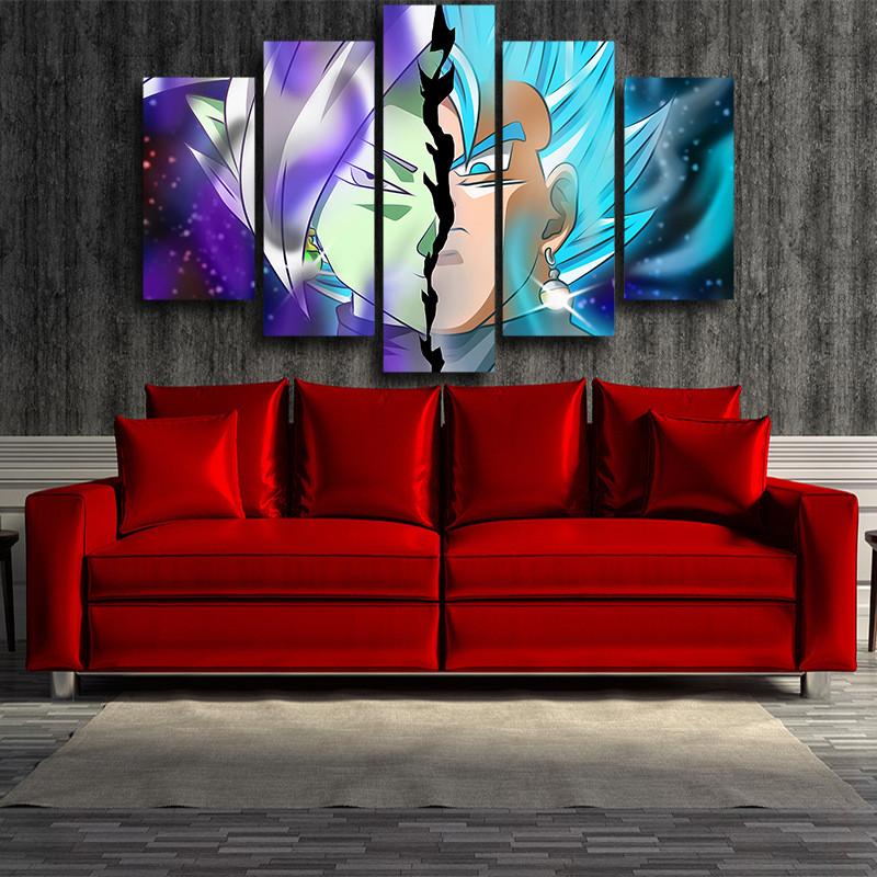 Zamasu VS Vegito SSJ Blue 3D Printed Canvas