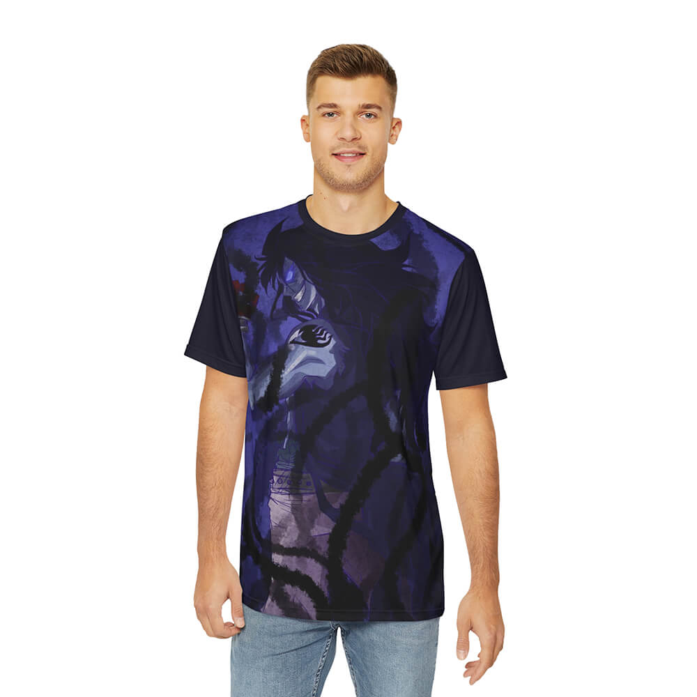 Iron Shadow Dragon Gajeel Purple Brushed Fairy Tail T-Shirt