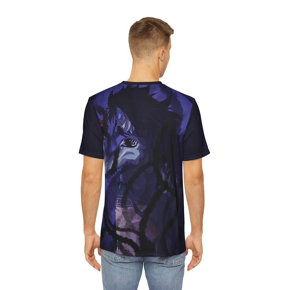 Iron Shadow Dragon Gajeel Purple Brushed Fairy Tail T-Shirt