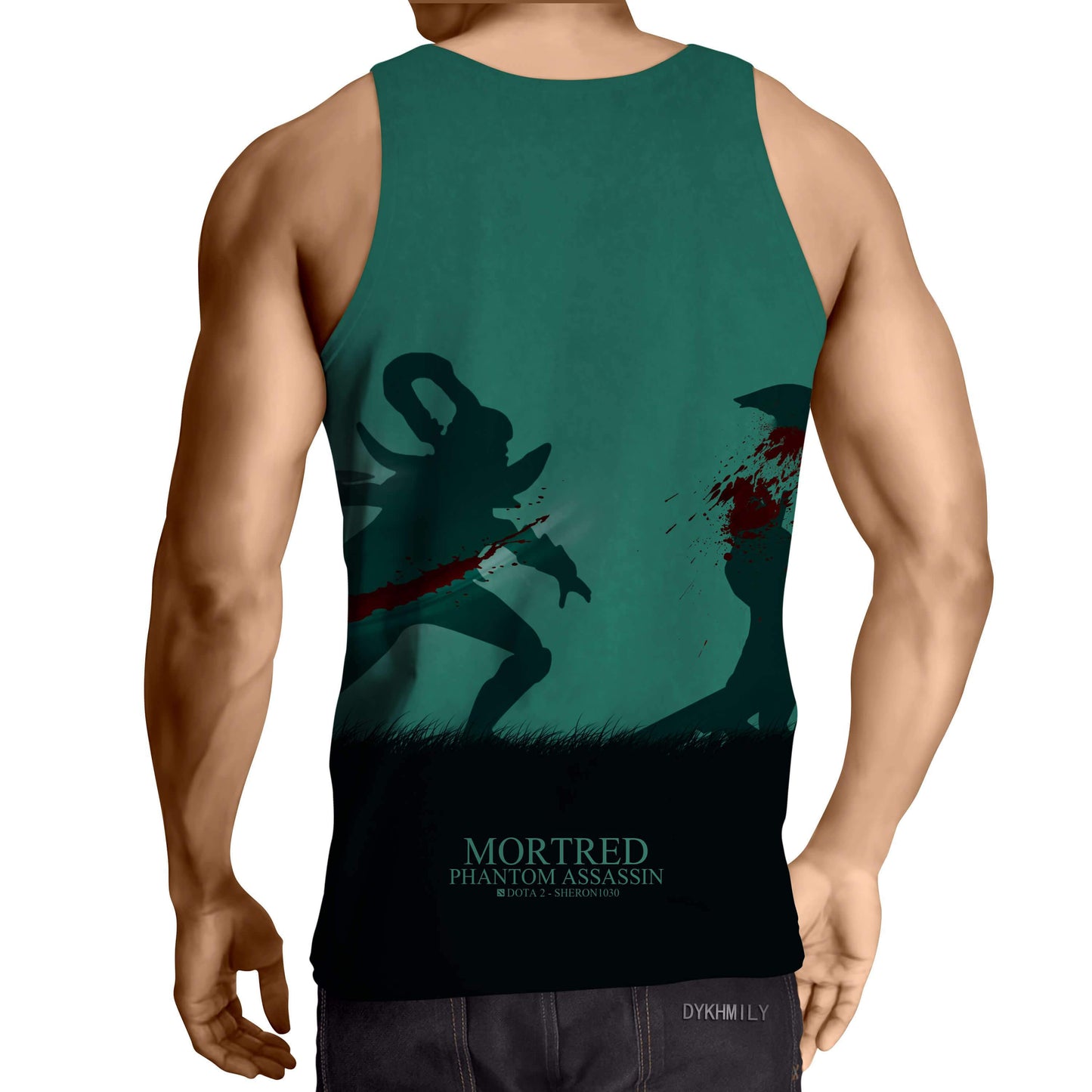 Phantom Assassin Green Cool 3D Printed Phantom Assassin Tank Top - Anime Wise