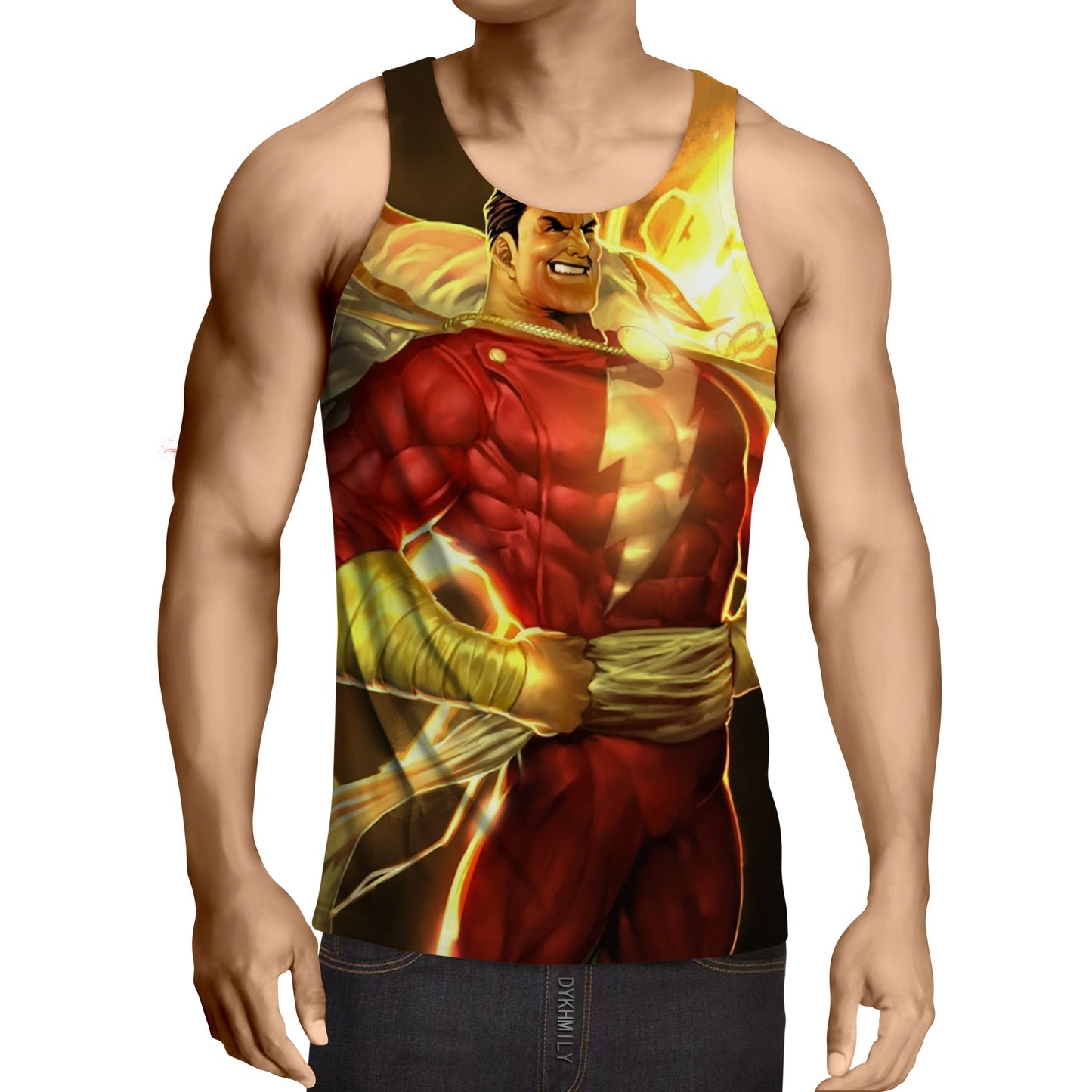 Bold Shazam 3D Printed Tank Top - Anime Wise