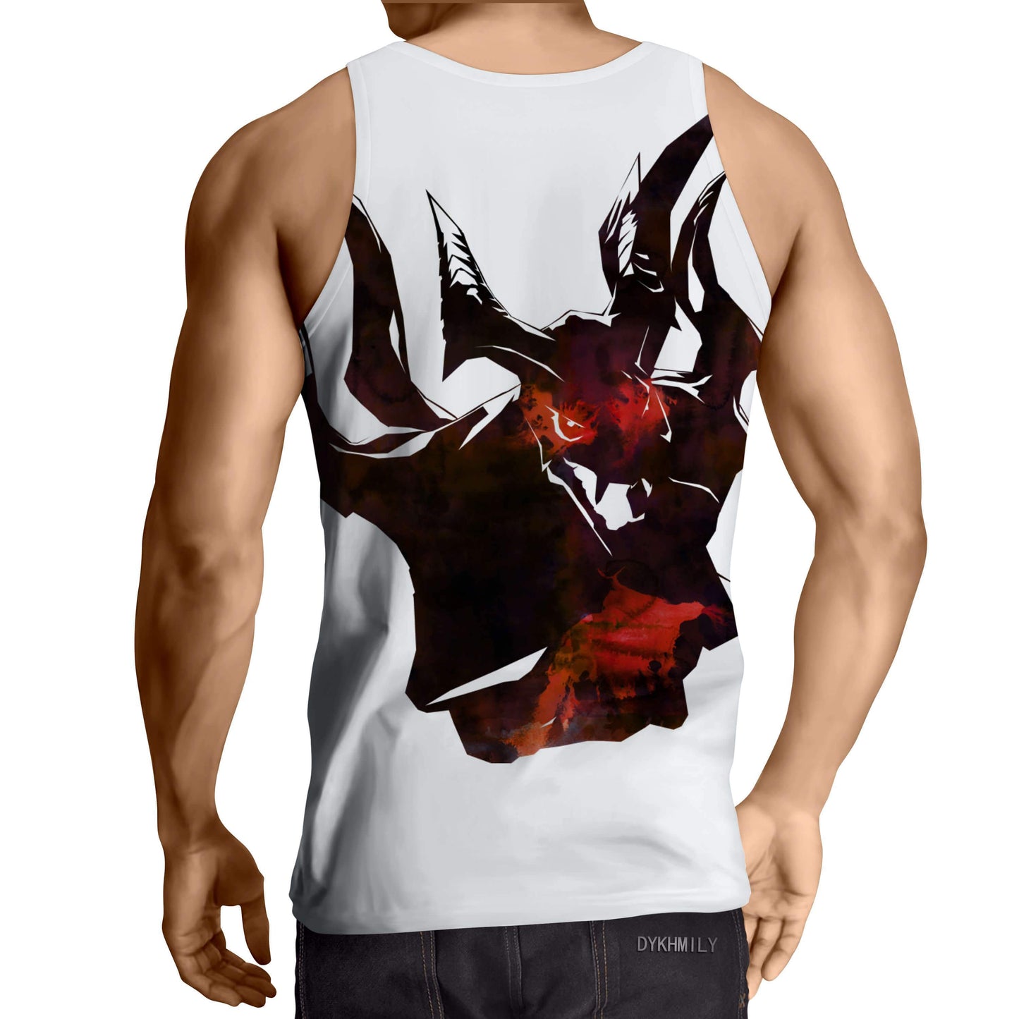 Shadow Fiend White Art 3D Printed Shadow Fiend Tank Top - Anime Wise