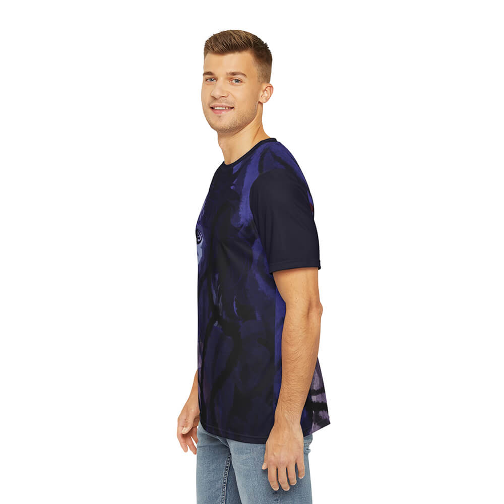 Iron Shadow Dragon Gajeel Purple Brushed Fairy Tail T-Shirt