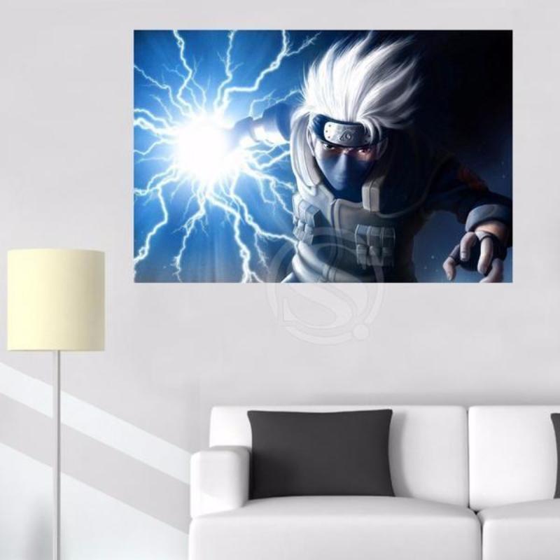 Wall Painting Kakashi 3D Printed Anime Canvas-Naruto-Canvas,Kakashi,MultiColor,Naruto