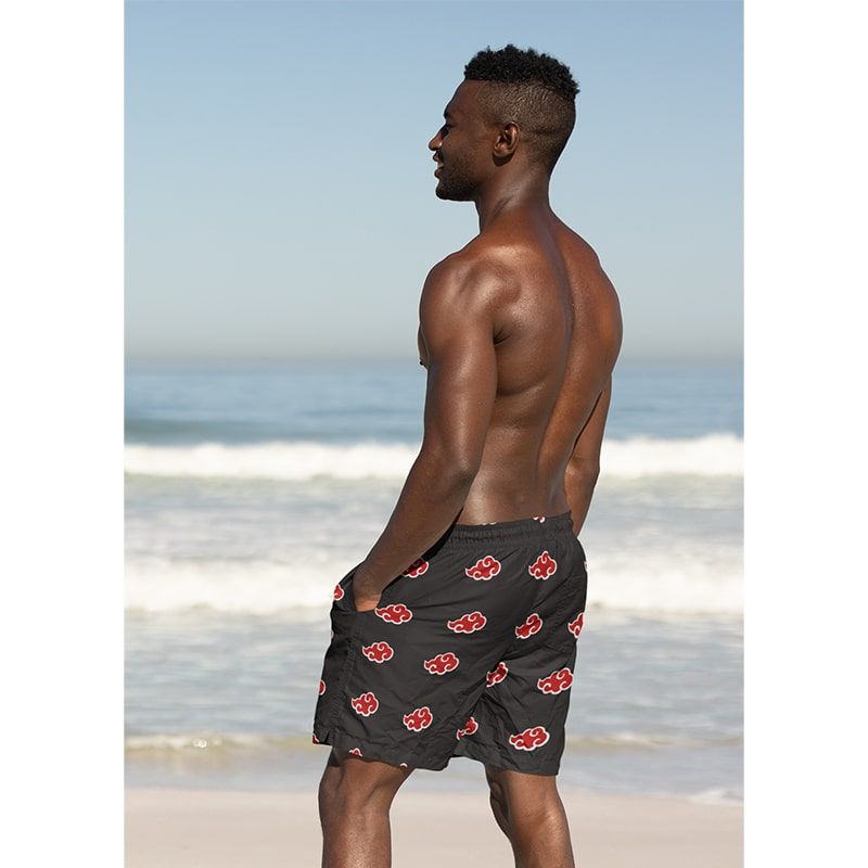 Akatsuki Classic Floating Clouds Brushed Naruto Shorts-Board Shorts-Akatsuki,Board Shorts,Itachi Uchiha,meta-size-chart-swim-trunks-size-chart,Naruto,Naruto Shippuden,Shorts