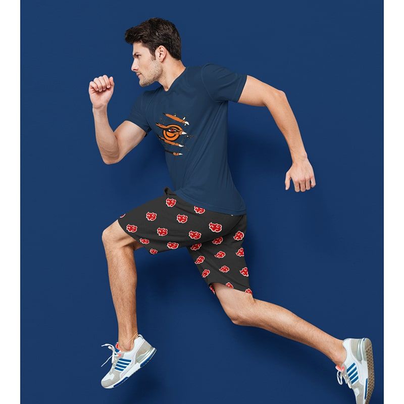Akatsuki Classic Floating Clouds Brushed Naruto Shorts-Board Shorts-Akatsuki,Board Shorts,Itachi Uchiha,meta-size-chart-swim-trunks-size-chart,Naruto,Naruto Shippuden,Shorts