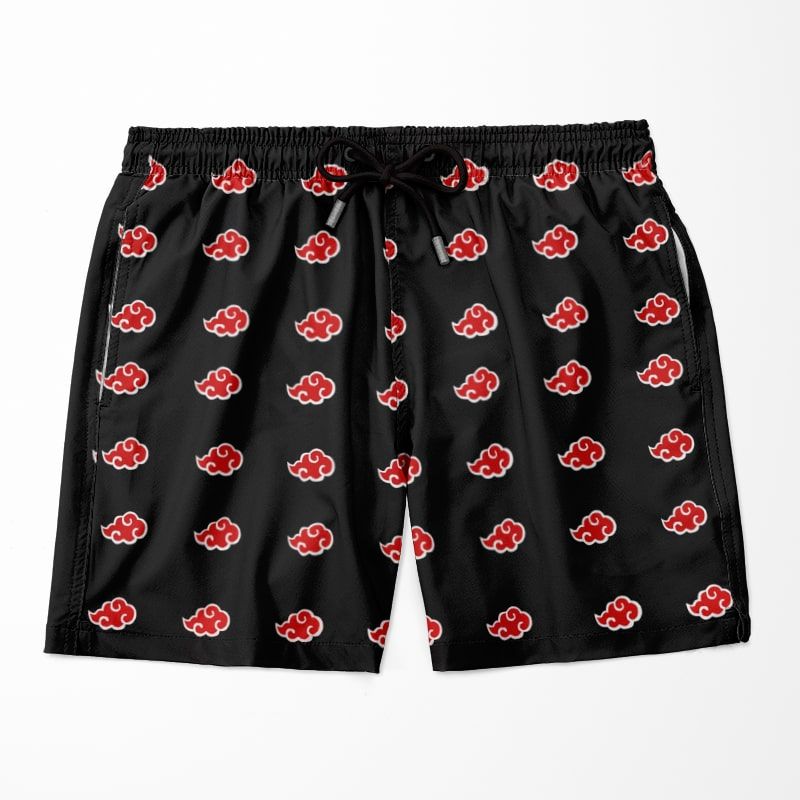 Akatsuki Classic Floating Clouds Brushed Naruto Shorts