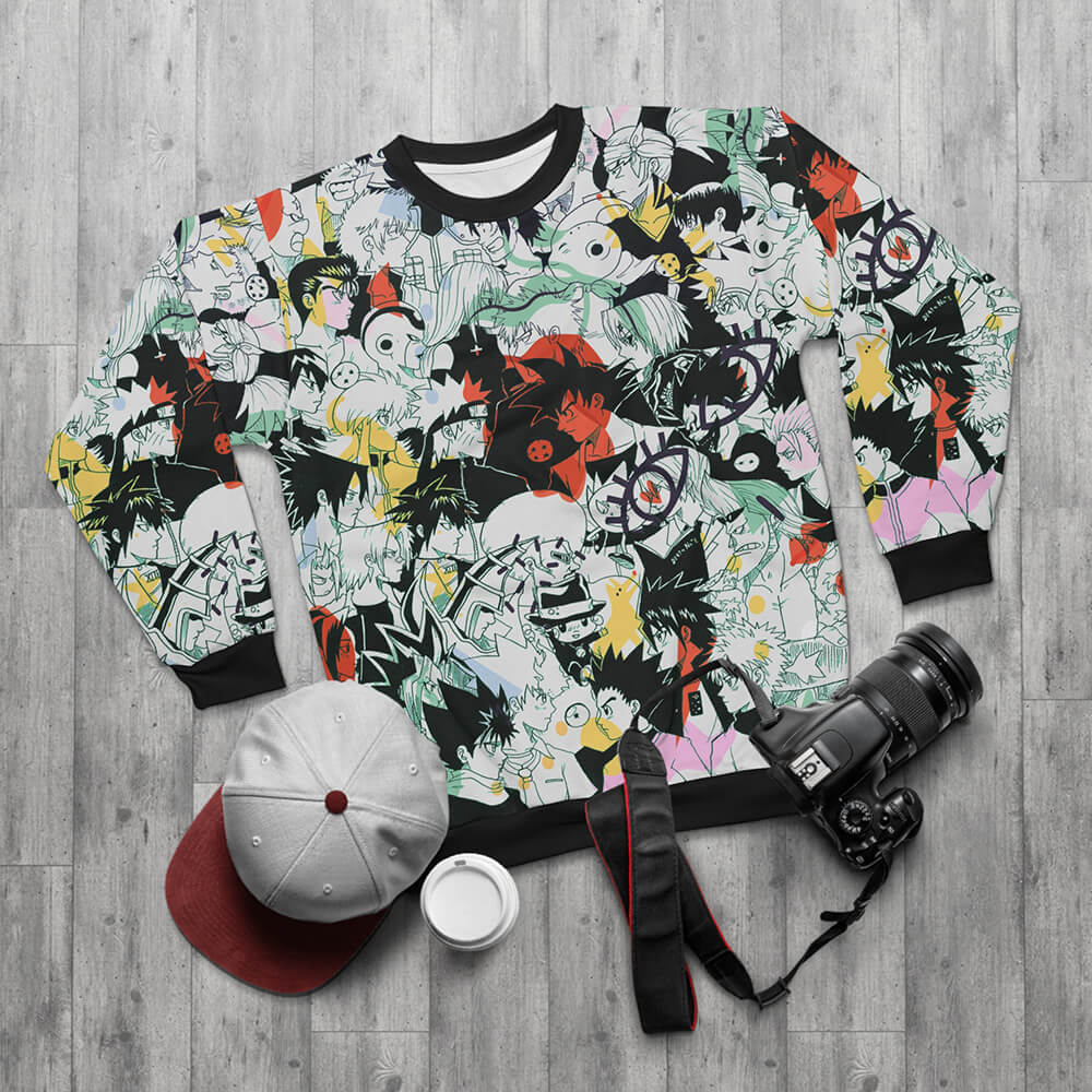 Naruto Dragon Ball All Anime Crossover Sweatshirt