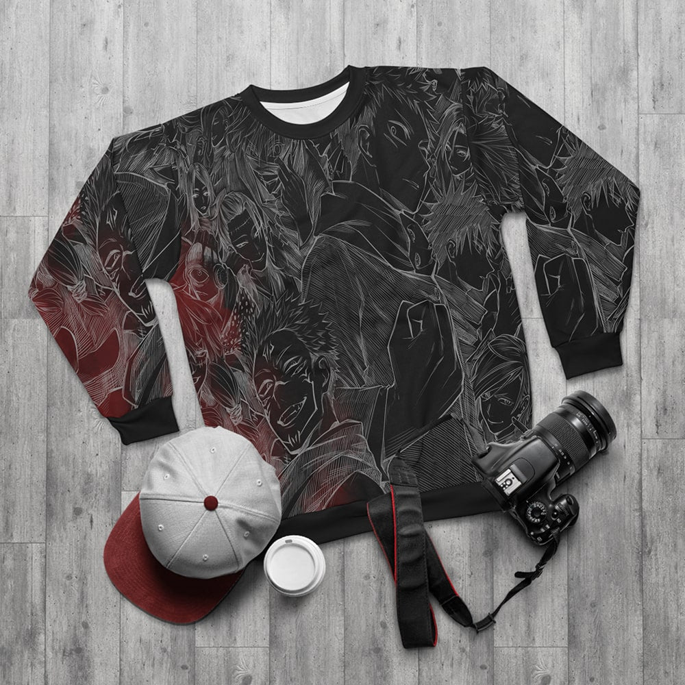 Jujutsu Kaisen All Curses Sketch Brushed SweatShirt