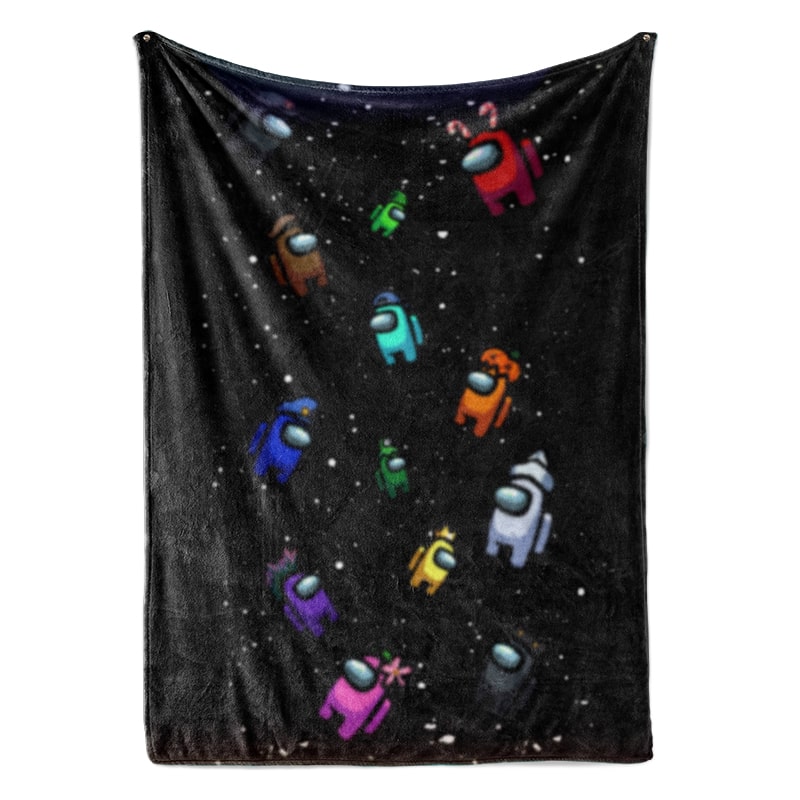 Among Us Space Ship Blend Plush Fleece Blanket
