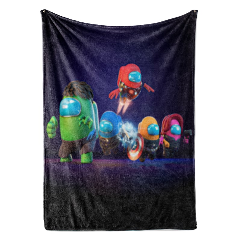 Among Us Super Heroes Blend Plush Fleece Blanket