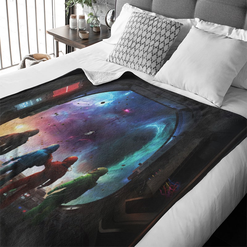 Among Us into The Deep Space Plush Fleece Blanket