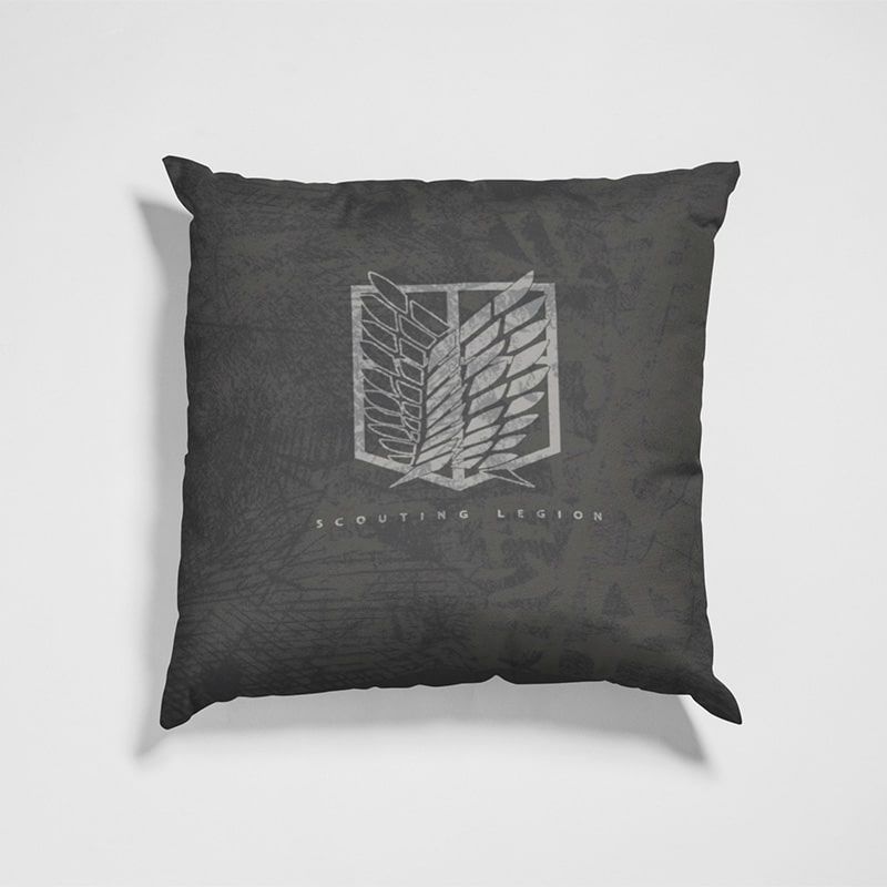Attack on Titan Dark Sketch Splatter Throw Pillow-AttackOnTitan-Attack On Titan,Attack on Titan Throw Pillow,Home Decor,Pillowcase,Throw Pillow