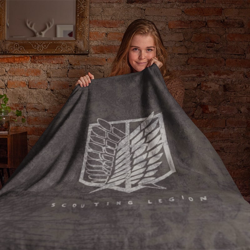 Shingeki no Kyojin Wings Of Freedom Ash Style Attack On Titan Blanket