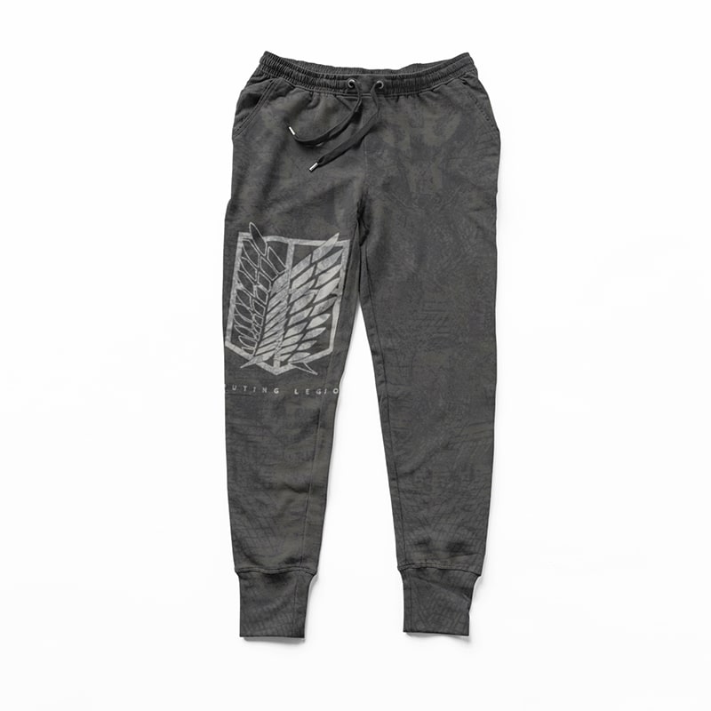 Attack on Titan Dark Sketch Splatter Sweatpants Joggers-Joggers-Activewear,Attack On Titan,Attack on Titan joggers,Joggers,Sweatpants