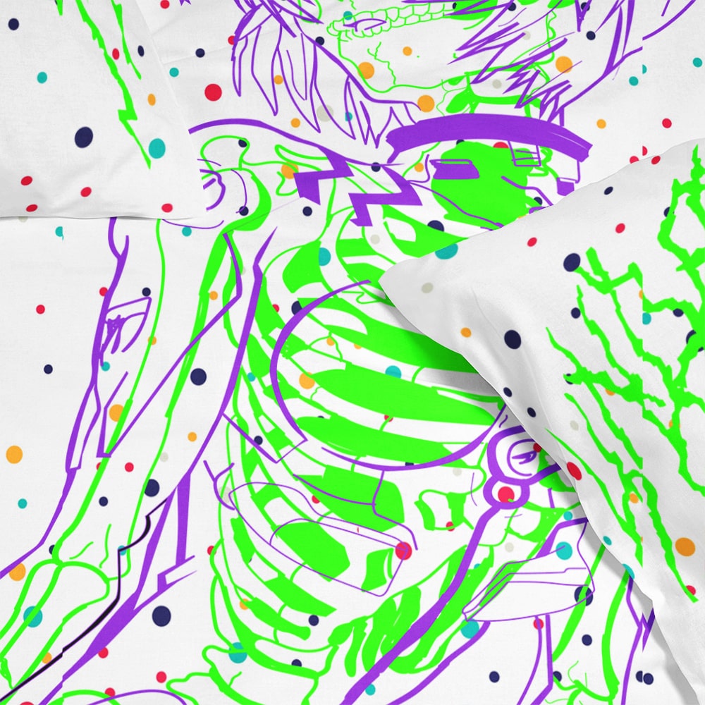 Buy Ayanami Rei Skeliton Brushed Glow Neon Genesis Comforter Set