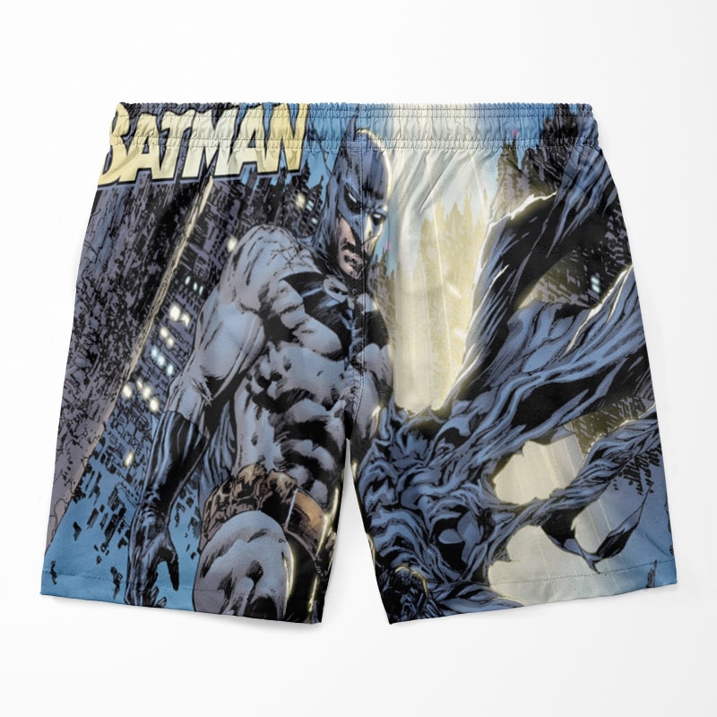 Batman Vintage Comic Look Gebürstete Shorts