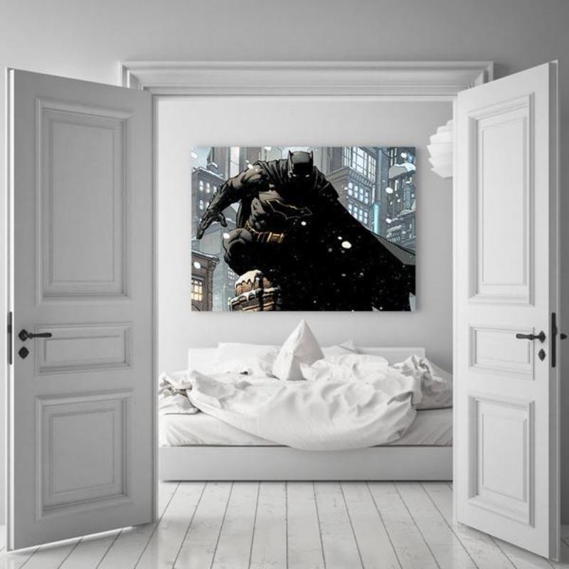 Batman Canvas Attractive Wall 3D Printed Framed Canvas