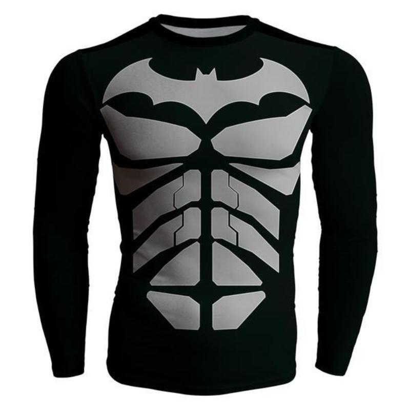 Batman Body Armour 3D Printed Batman Long Sleeve Shirt - Anime Wise
