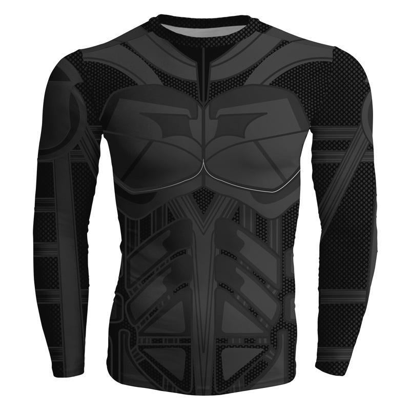 Batman Darkskin 3D Printed Batman Long Sleeve Shirt