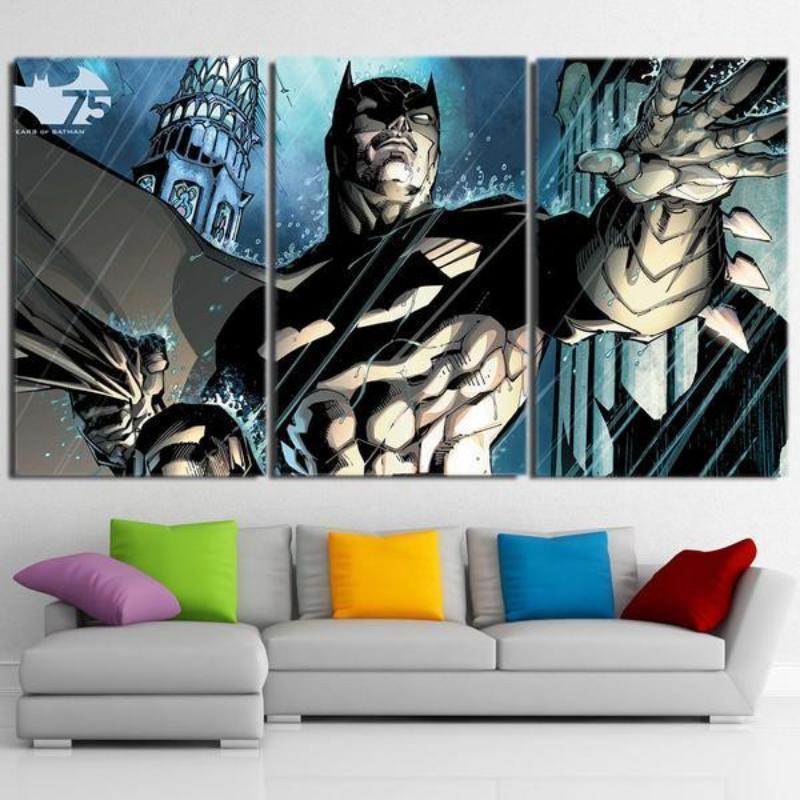 Batman Canvas Let Them All Come Batman Framed Canvas