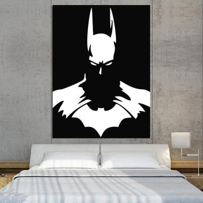 Batman Shadow 3D Printed Batman Framed Canvas