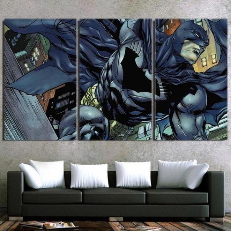 Batman Canvas To The Rescue 3D Printed Framed Canvas