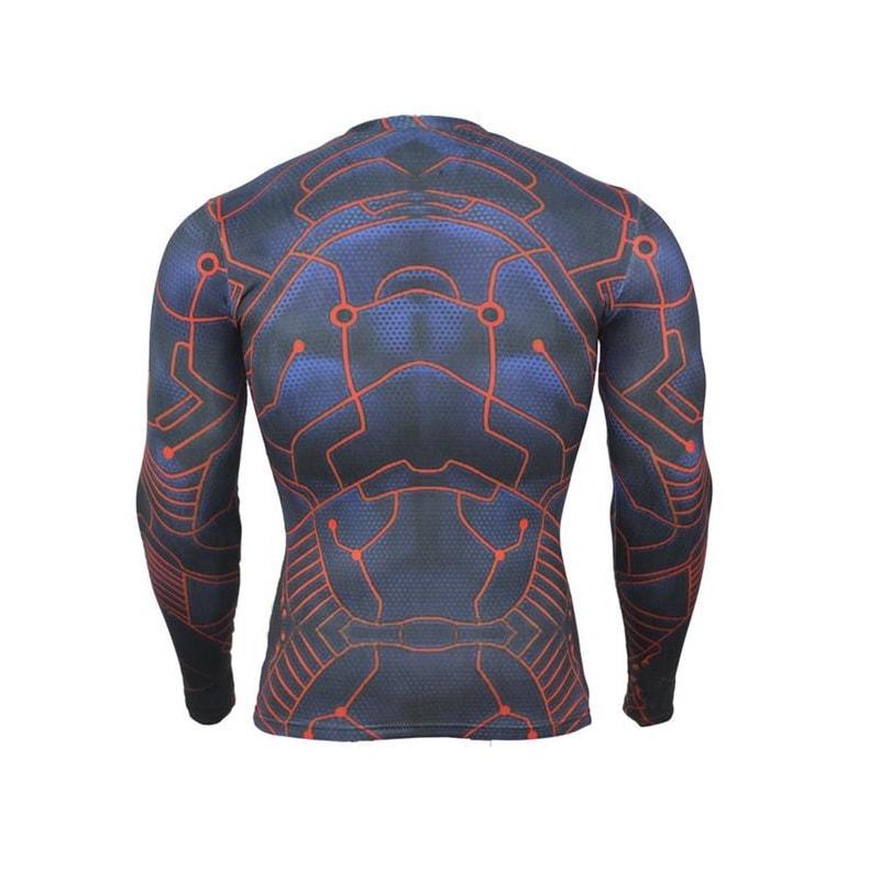 Batman Tron Style 3D Printed Batman Long Sleeve Shirt