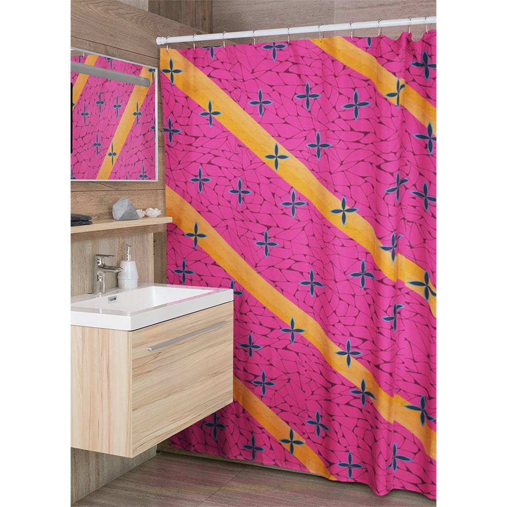 Daki Blood Demon Art pattern Demon Slayer Shower Curtains