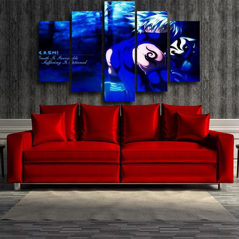 Naruto Canvas Kakashi Hatake Blue-Naruto-Blue,Canvas,Kakashi,Naruto