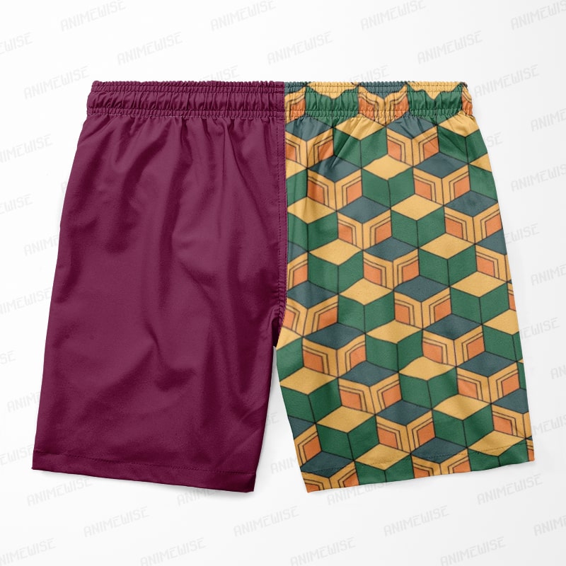Tomioka Giyu Demon Slayer gemusterte Shorts