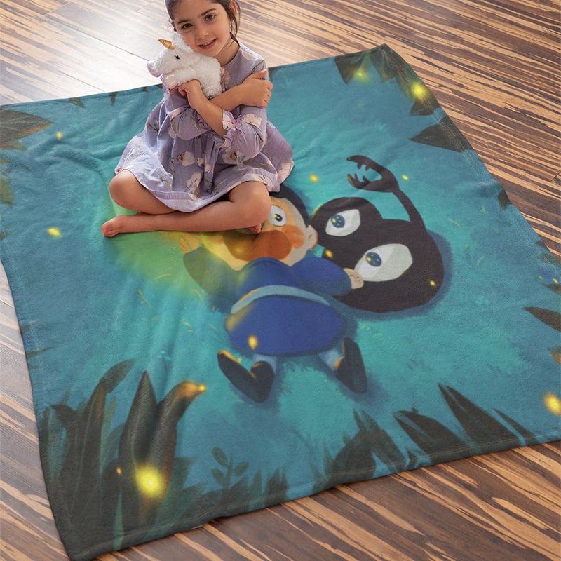 Bojji Kage Sweat Dreams Ranking of Kings Throw Blanket