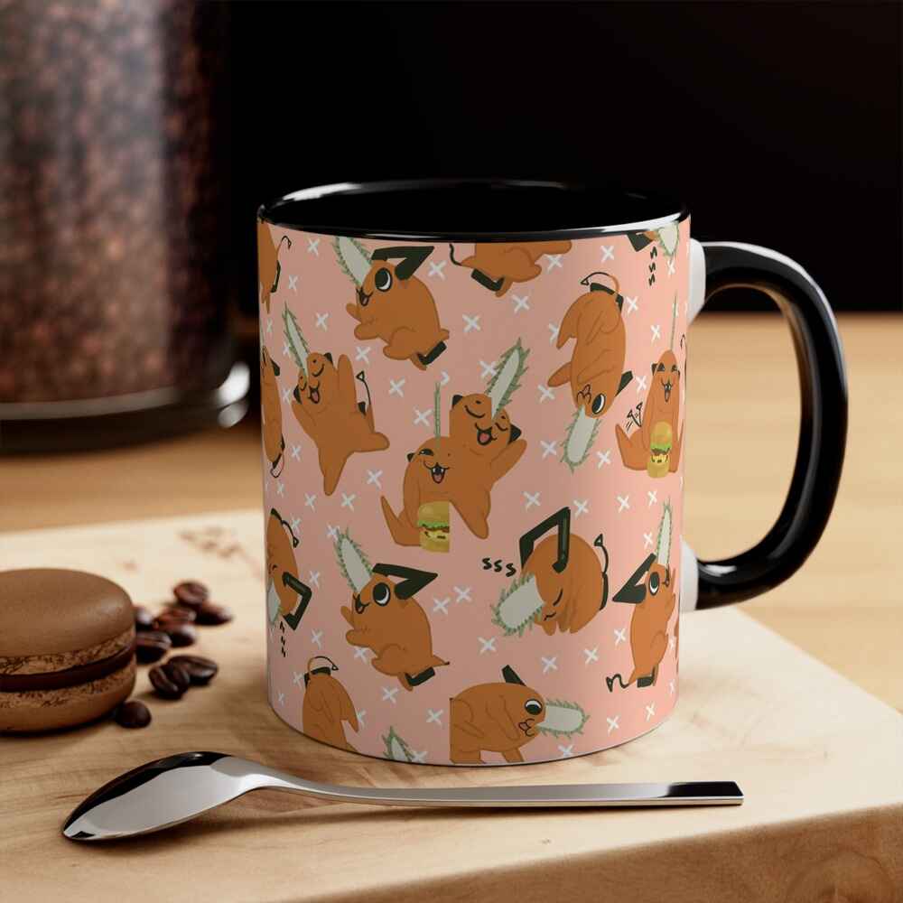 Chainsaw Man Pochita Kettensägen-Teufel Akzent-Kaffeetasse