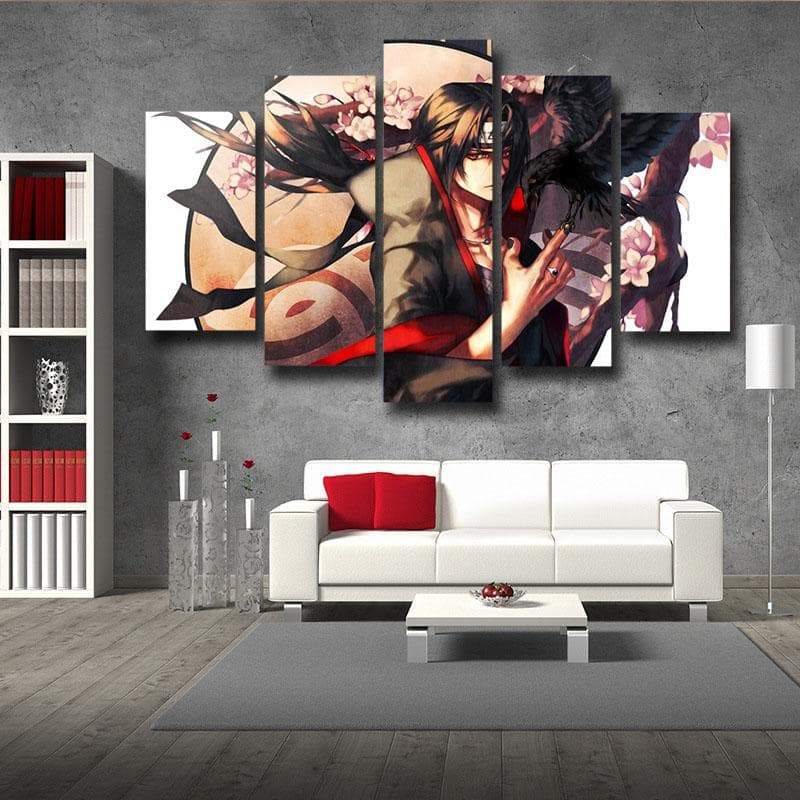 Cool Uchiha Itachi Wall 3D Printed Uchiha Canvas-Naruto-Canvas,Itachi Uchiha,MultiColor,Naruto