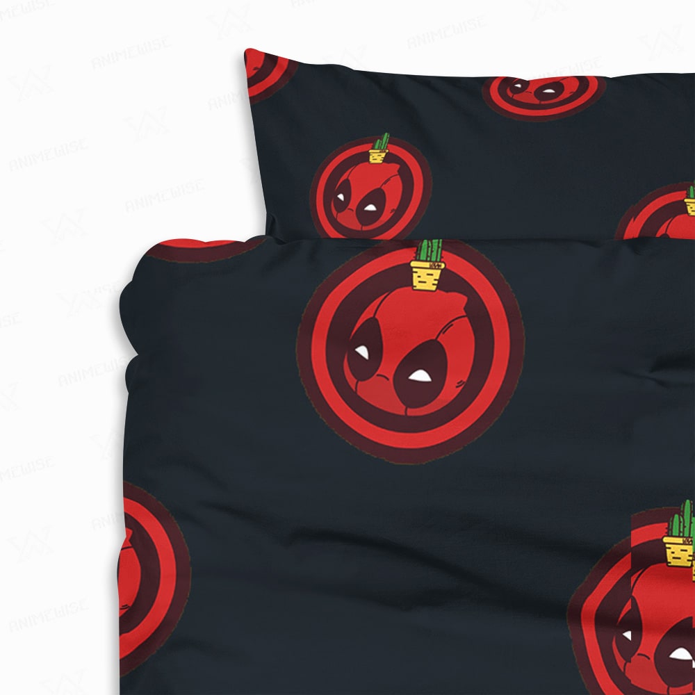 Deadpool Chibi Minions Pattern Comforter Set Bedding