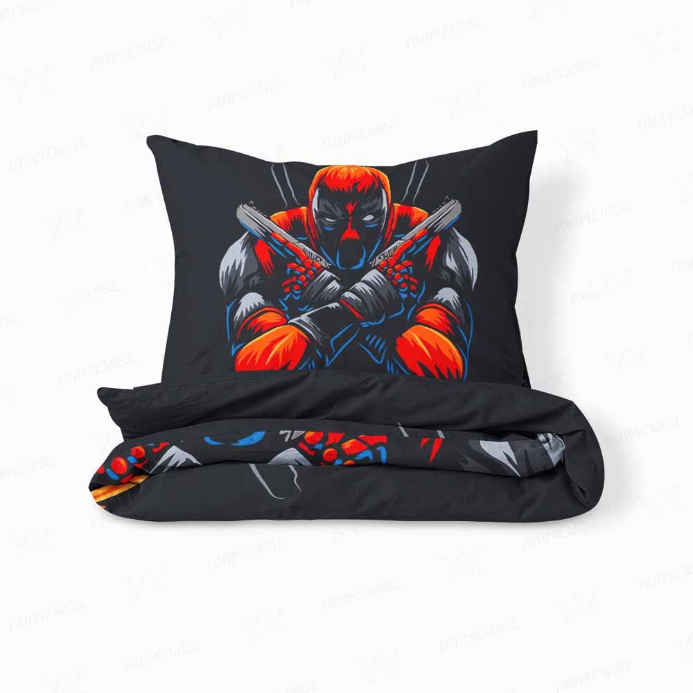 Deadpool Digital Art Fusion Comic Comforter Set Bedding