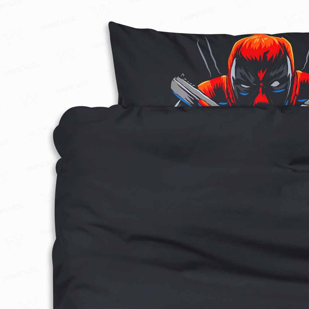 Deadpool Digital Art Fusion Comic Comforter Set Bedding
