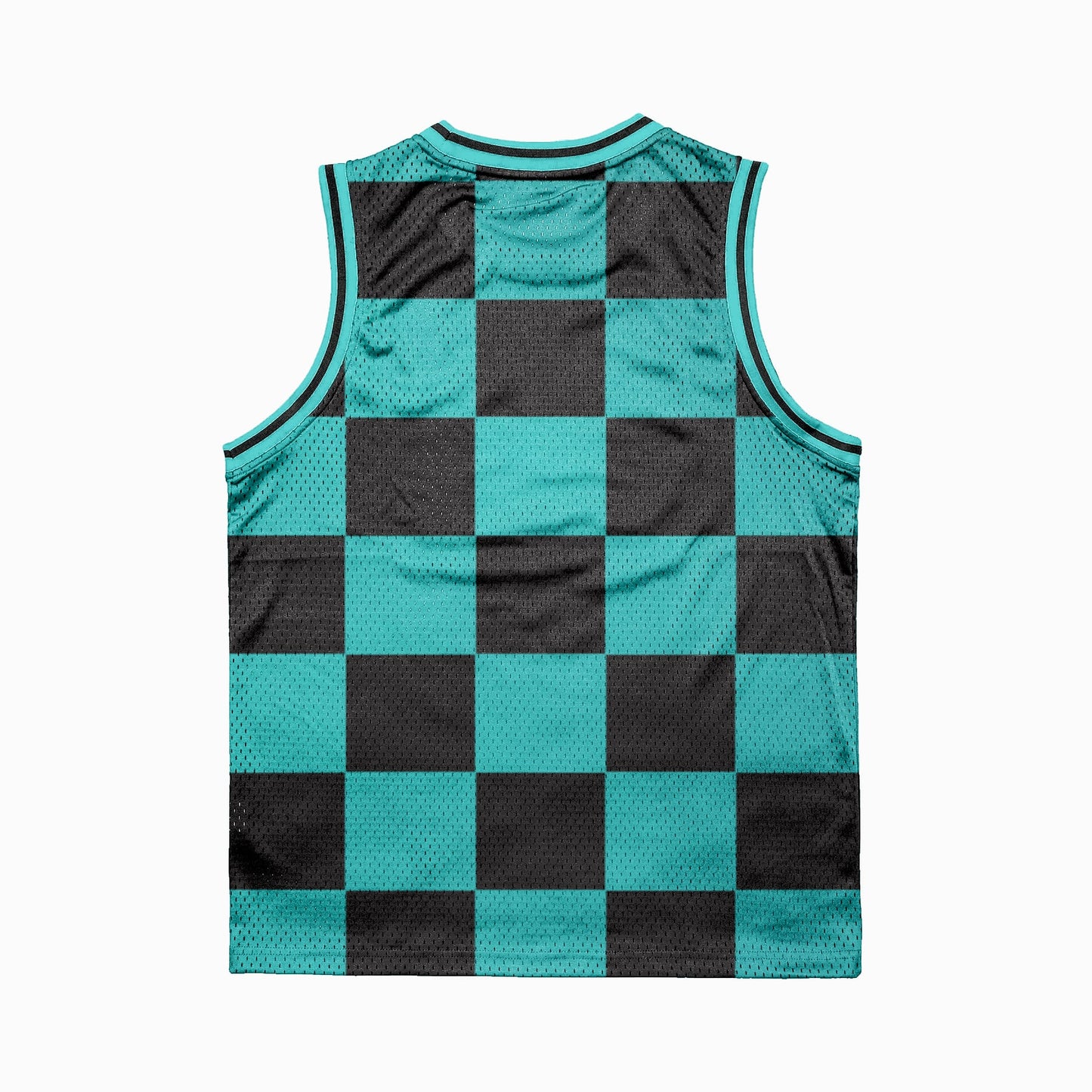 Demon Slaying Corp Classic Boxy Check Pattern Basketball Jersey
