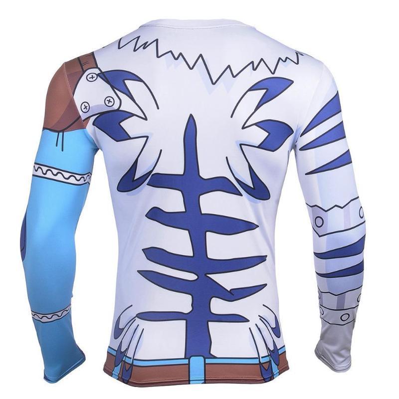 Digimon Cool White 3D Printed Digimon Long Sleeve Shirt