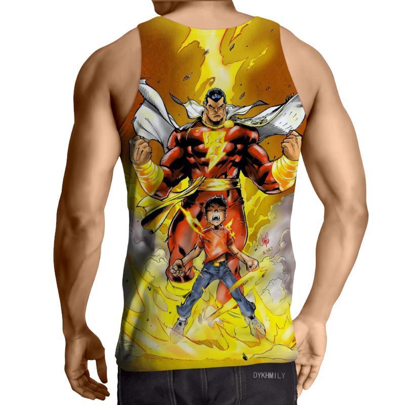 Shazam Dominant 3D Printed Shazam Tank Top - Anime Wise