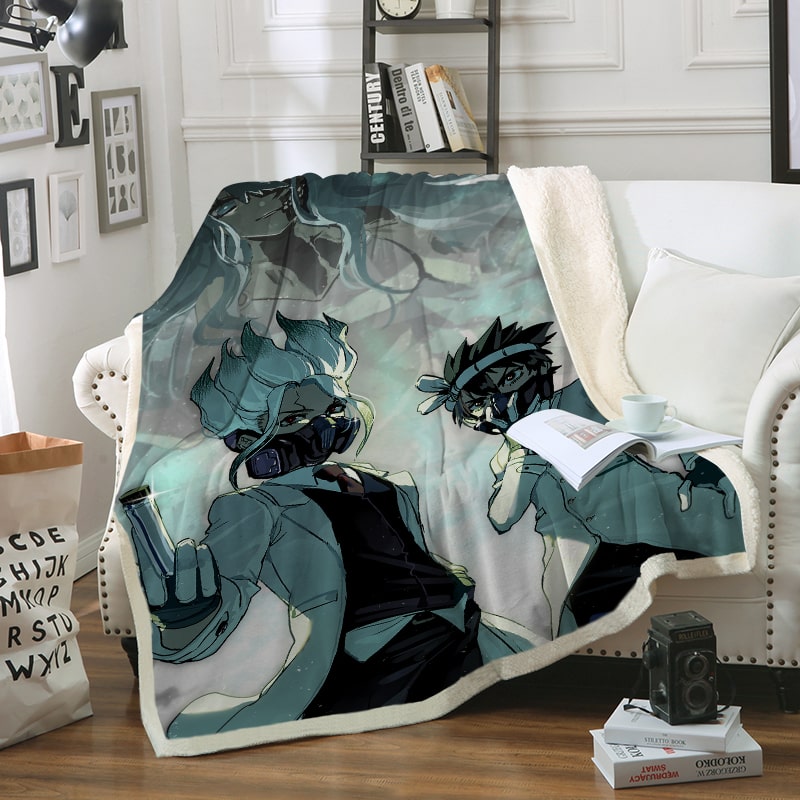 Dr Stone Death Green Lab Cool Dr Stone Blanket