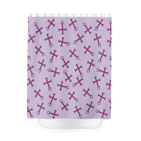 Erza Scarlet Pattern Fairy Tail Shower Curtains