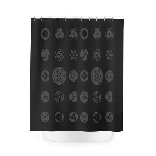 All Uchiha Eyes Naruto Shower Curtains