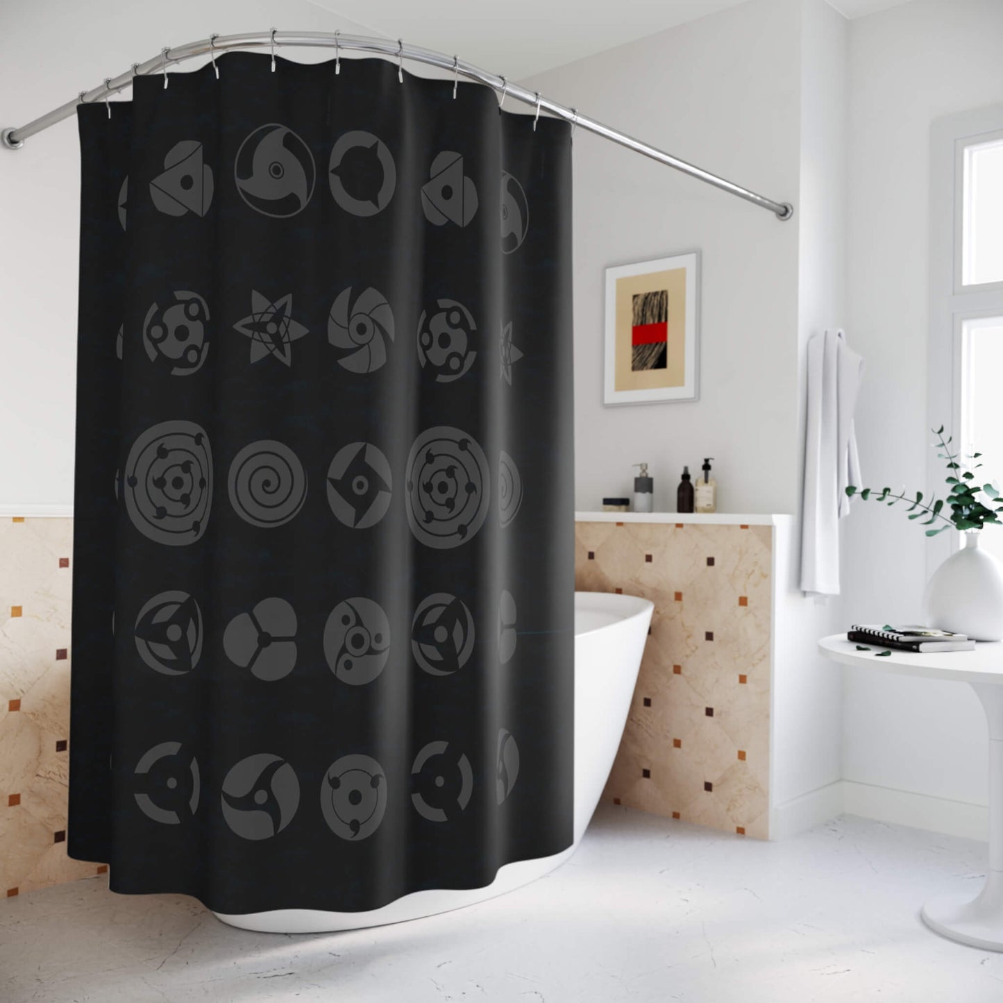 All Uchiha Eyes Naruto Shower Curtains